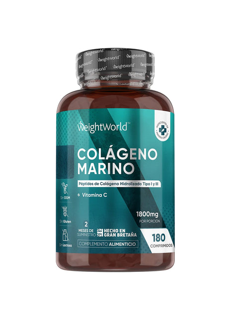 Colágeno Marino con Vitamina C | 1800 mg | 180 Comprimidos