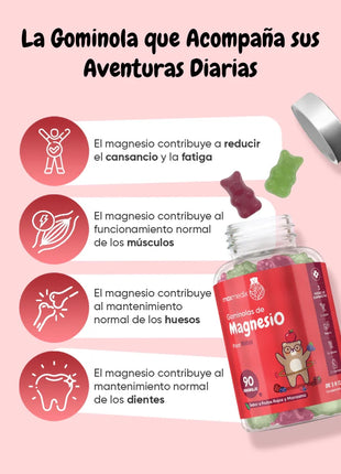 Gominolas de Citrato de Magnesio para Niños 727 mg - 90 Gummies