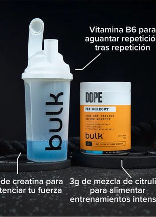 Dope Pre-Workout Bulk 510 g – Preentreno con cafeína