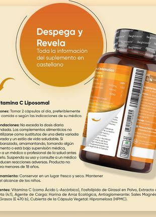 Vitamina C Liposomal | 1000 mg |  180 Cápsulas