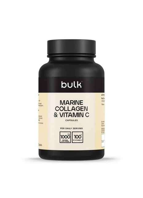 Colágeno Marino y Vitamina C Bulk 500 mg – 180 cápsulas