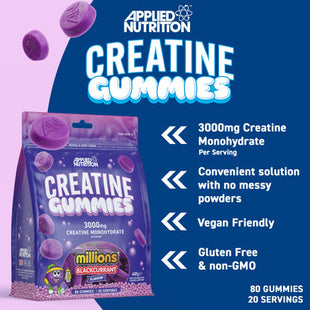 Creatina en gominolas 400g 20 serv (Applied Nutrition)