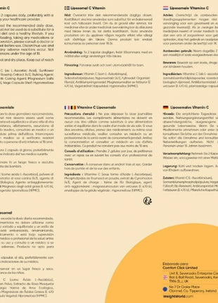 Vitamina C Liposomal | 1000 mg |  180 Cápsulas