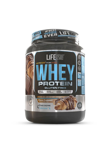 Proteína Life Pro Whey sabor chocolate croissant disponible en Canarias