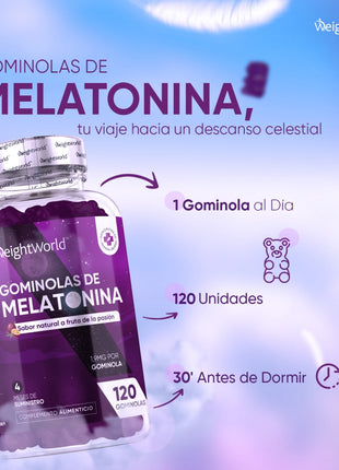 WeightWorld Melatonina - 120 gominolas
