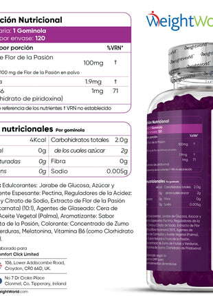 WeightWorld Melatonina - 120 gominolas