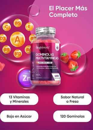WeightWorld Gominolas Multivitaminas - 120 gominolas