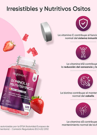 WeightWorld Gominolas Multivitaminas - 120 gominolas