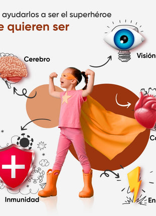 Maxmedix Multivitaminas para niños - 120 gominolas
