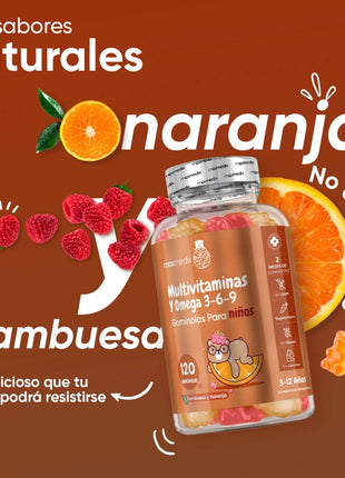 Maxmedix Multivitaminas para niños - 120 gominolas