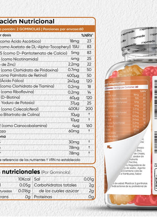 Maxmedix Multivitaminas para niños - 120 gominolas