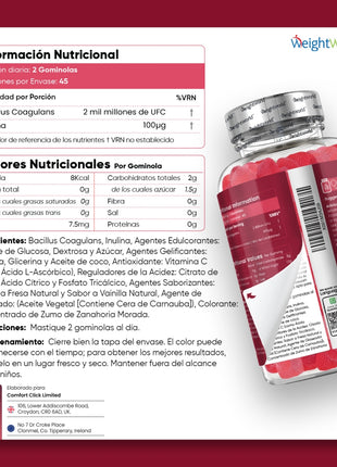WeightWorld Probióticos en Gominolas - 90 gominolas