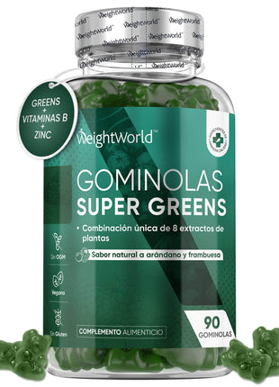WeightWorld Super Greens - 90 gominolas