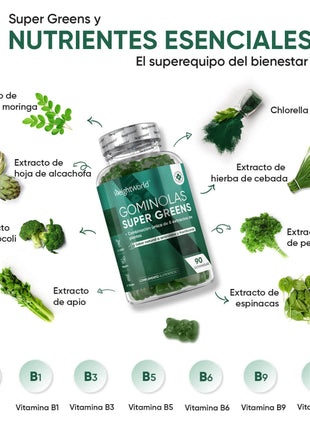 WeightWorld Super Greens - 90 gominolas