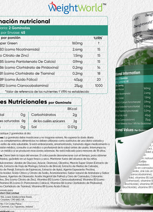 WeightWorld Super Greens - 90 gominolas