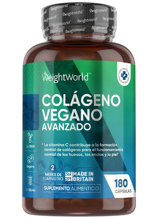 WeightWorld Colágeno Vegano Avanzado - 180 cápsulas