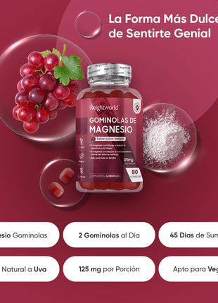 WeightWorld Citrato de Magnesio - 120 gominolas