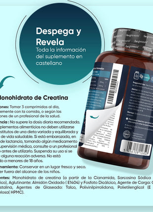 WeightWorld Comprimidos de Monohidrato de Creatina 3000mg - 270 comprimidos