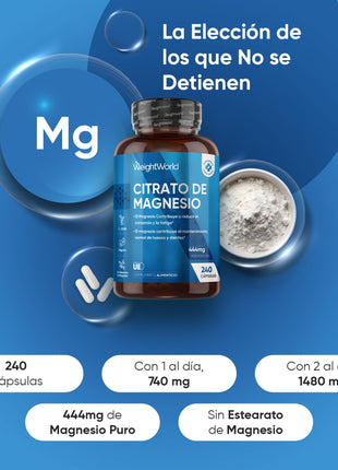 WeightWorld Citrato de Magnesio 1480mg